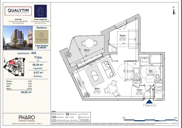 Appartement F1 à vendre - 1 pièce - 30.26 m2 - LE MANS - 72 - PAYS-DE-LOIRE - Century 21 Harmony